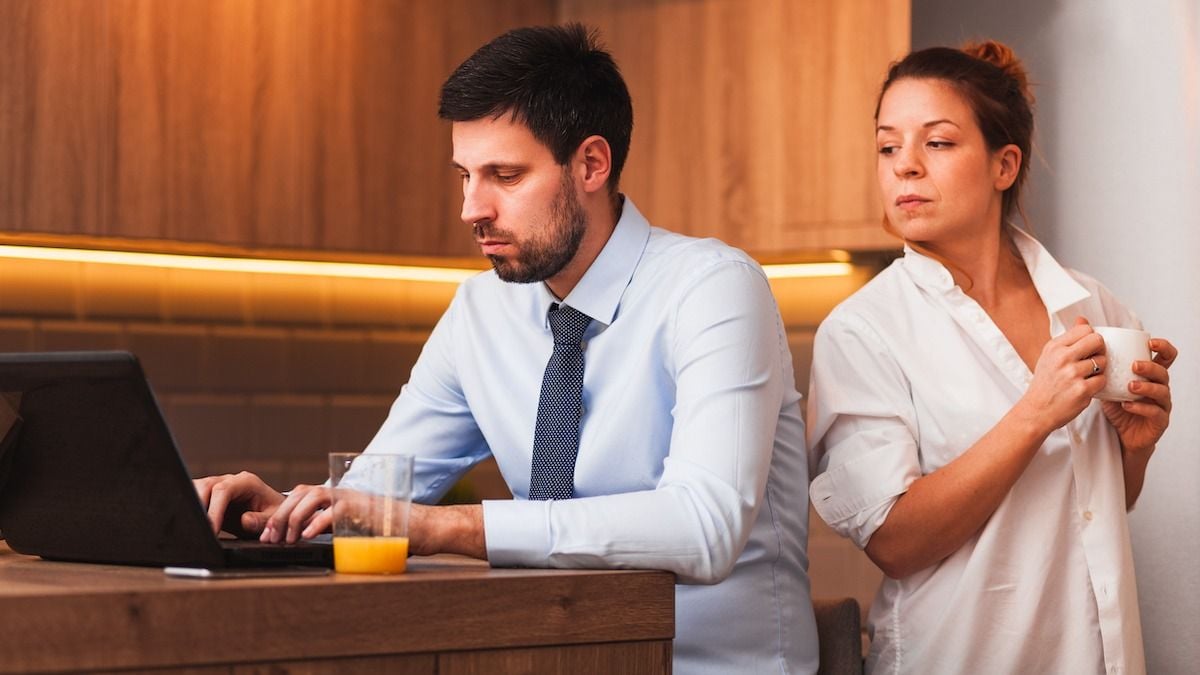 Wife suspicious of husband's relationship with 'work wife' after what happened on work trip. UPDATED 2X