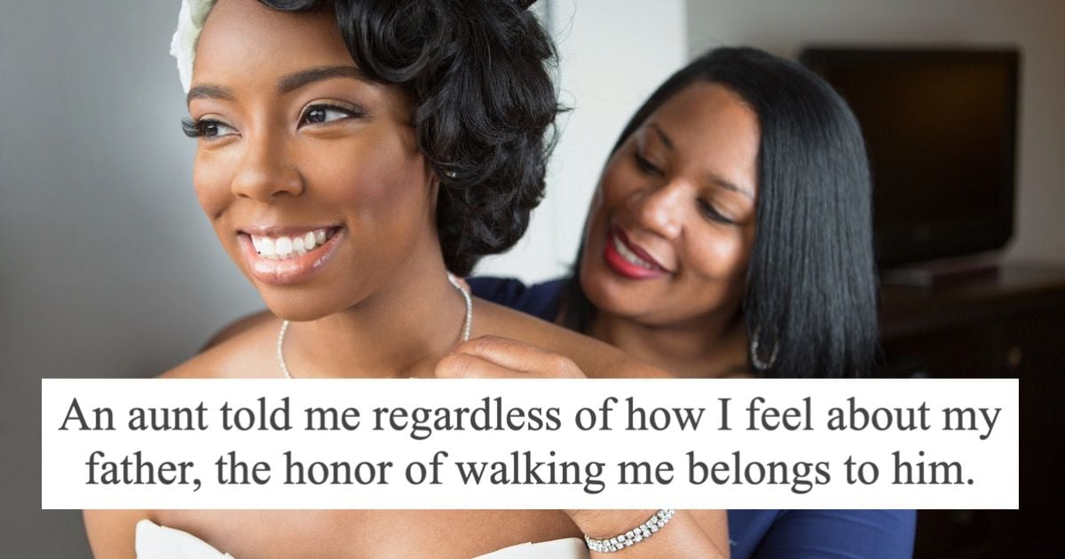 Bride Wants Mom To Walk Her Down The Aisle; Family Pressures Mom To 