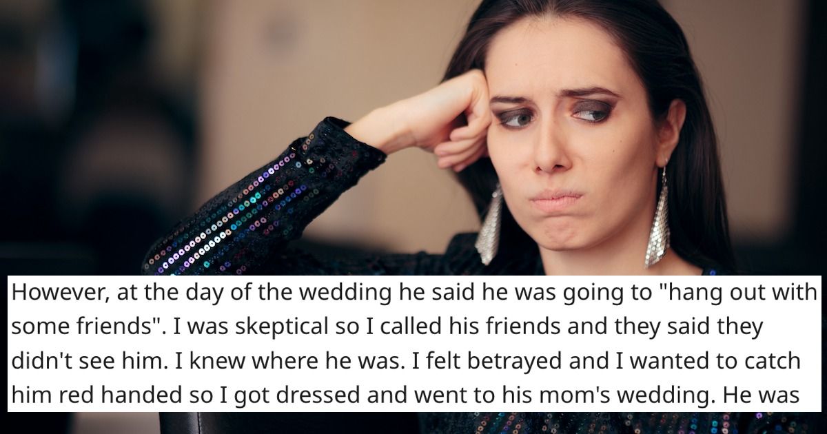 'AITA for causing a scene at my MIL's wedding because my husband was ...