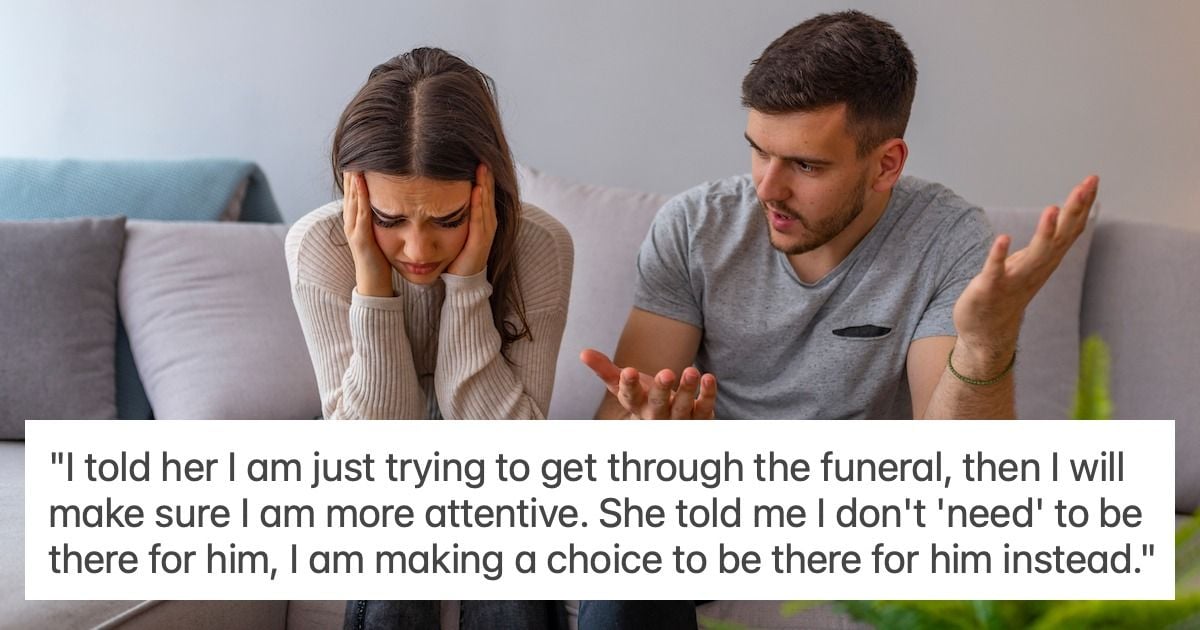 Pregnant wife tells husband he cares more about grieving best friend ...