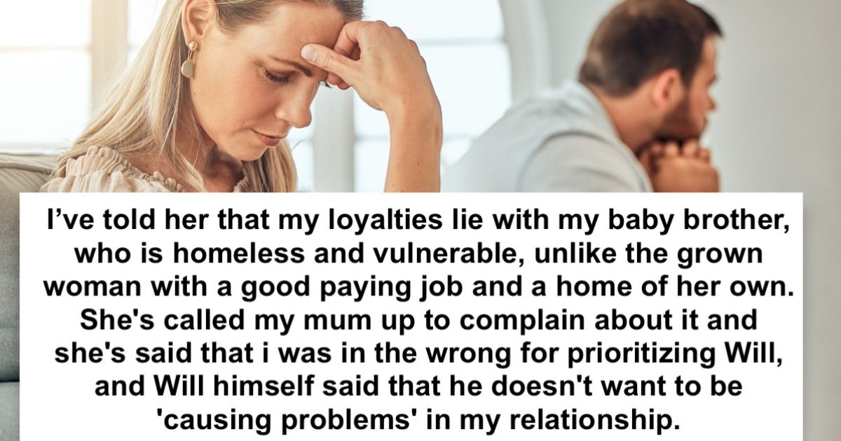 Man lets trans brother move in after parents reject him, GF gets mad