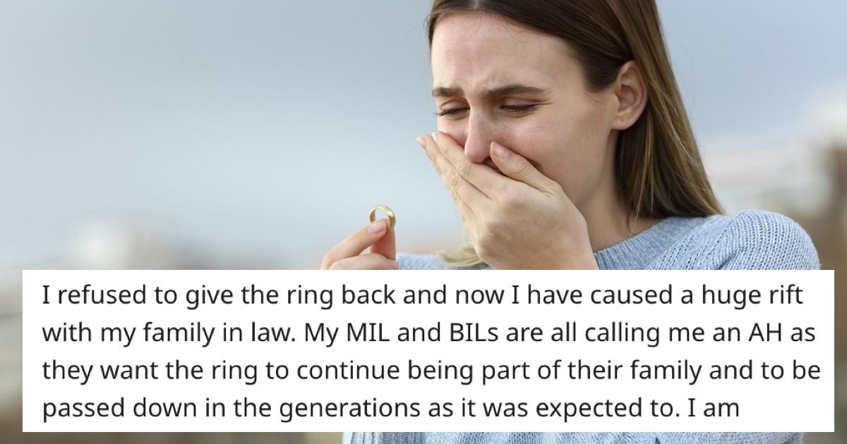 Woman refuses to return heirloom ring to her late wife's family. AITA ...