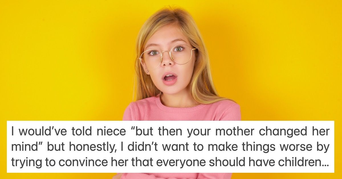 Aunt tells niece that her mother never wanted children behind mom's ...