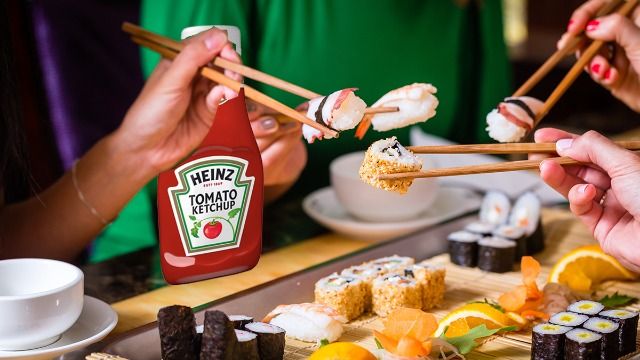 'Foodie' annoyed boyfriend insists on bringing ketchup to sushi birthday dinner.
