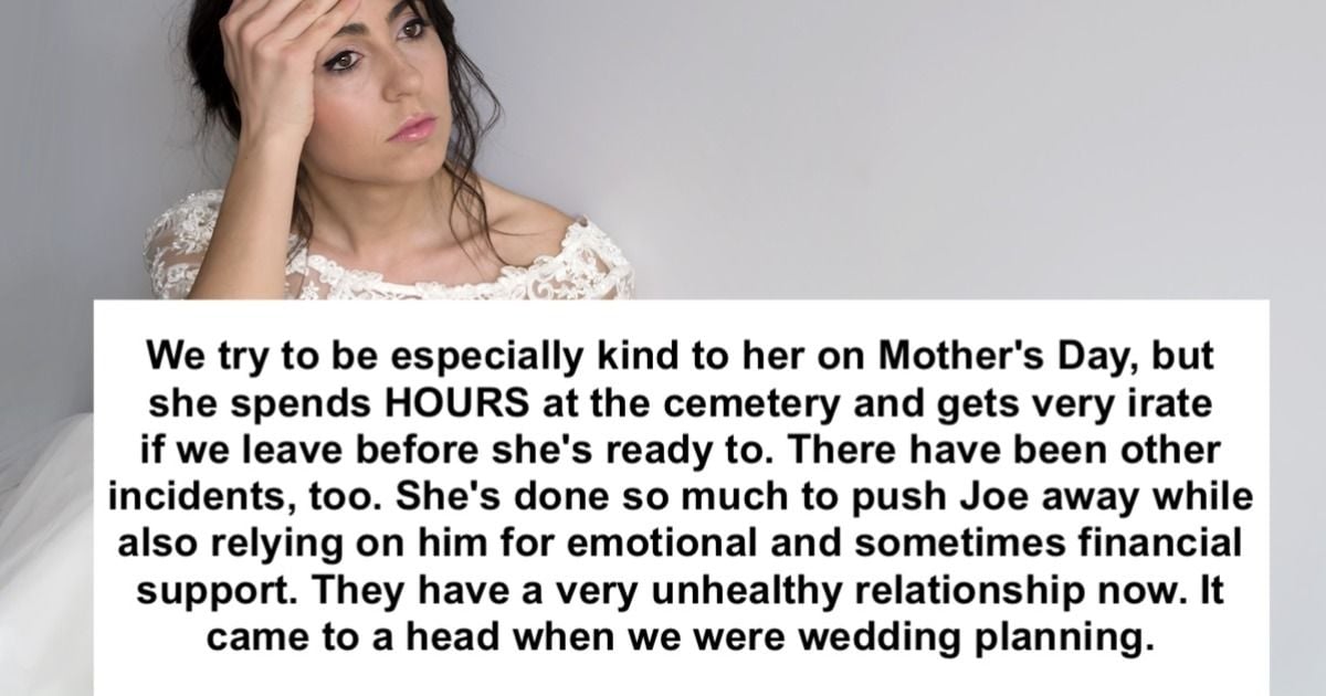 Bride excludes MIL from wedding after she pressures her to wear dead ...