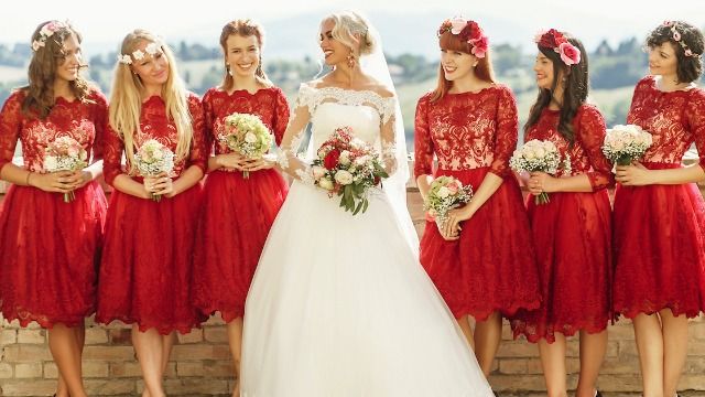 Bride's cousin threatens to wear red to wedding because she hooked up with groom.