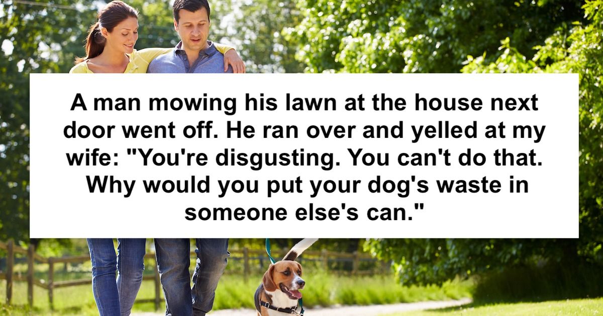 Couple gets yelled at after throwing dog's poop in random person's