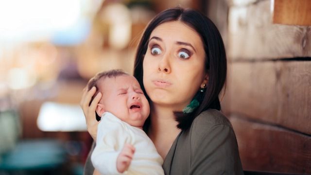 Couple complains about crying baby at restaurant; mom hears them and freaks out.