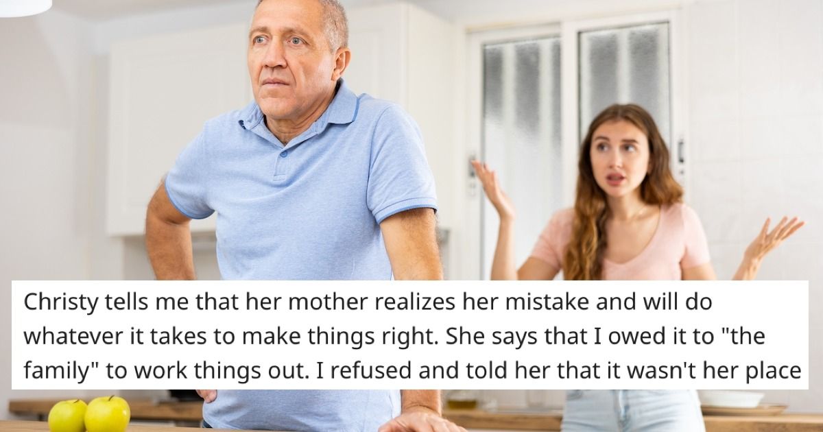 Dad cuts off contact with adult daughter who defended his cheating ex ...