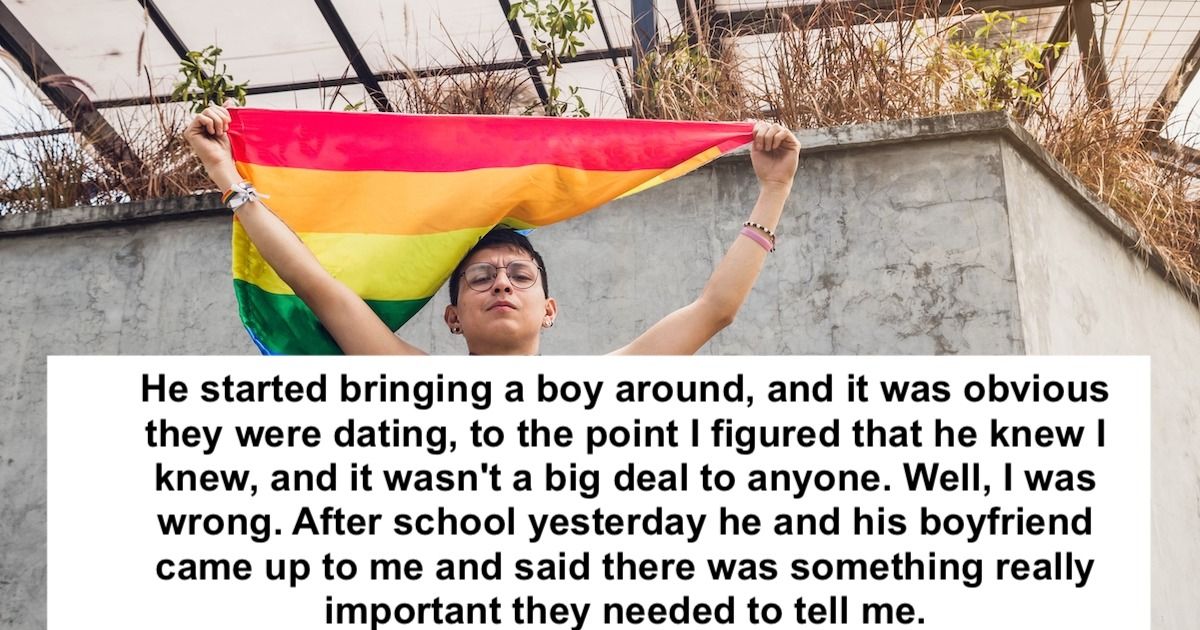 Dad jokingly responds 'that's so gay' to son coming out, son gets upset, leaves. UPDATED.