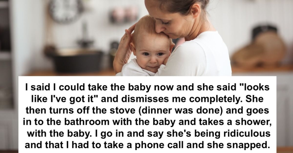 Dad won't hold baby during interview call, mom's upset, 'I hold the