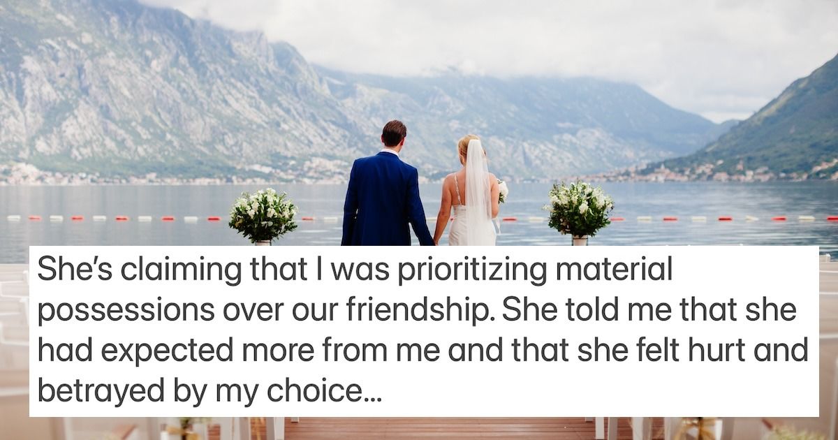 Friend declines to attend 'bombshell' destination wedding, 'she accused