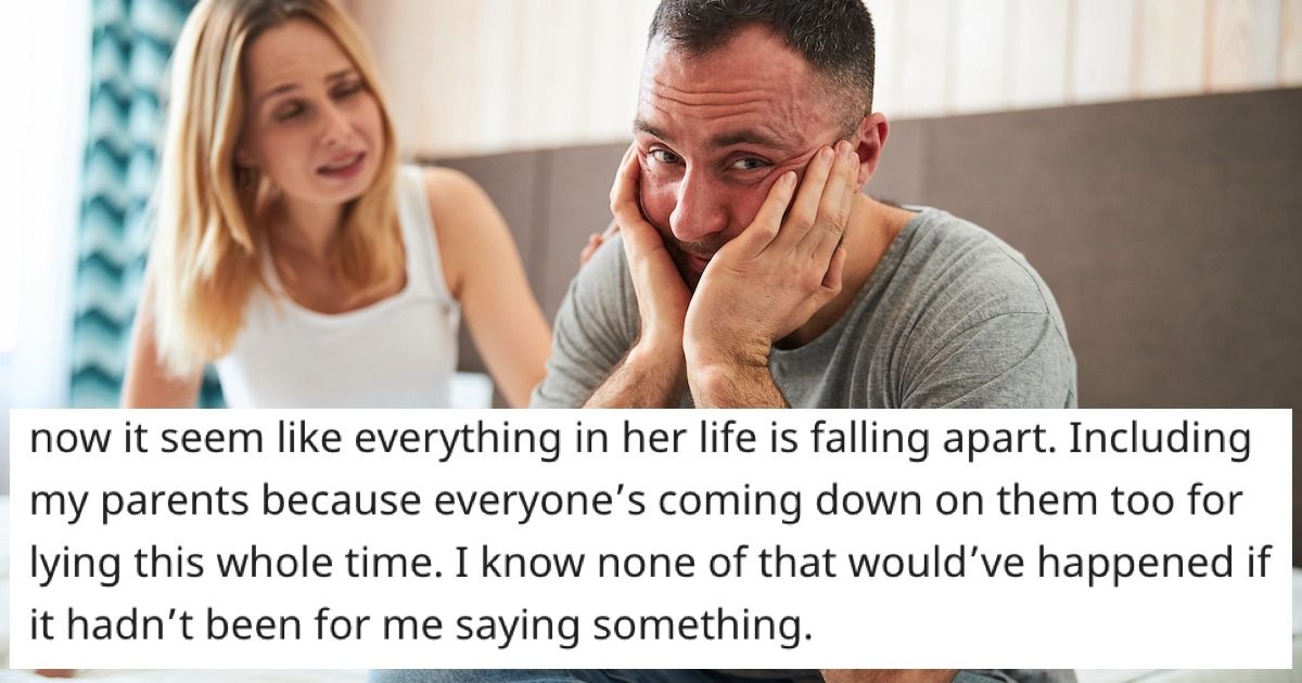 Guy finds out his 'sister' is actually his mom, tells his whole family ...