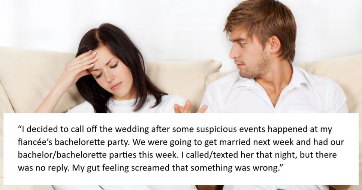 'AITA for canceling my wedding because my fiancée may have cheated on ...