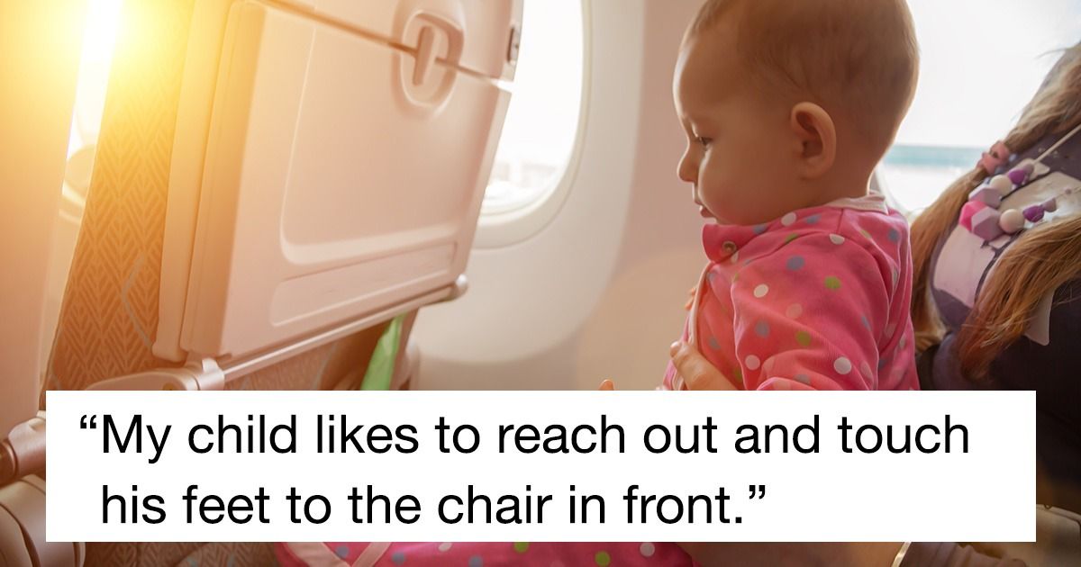 Man who can't stop his child from kicking plane seat asks if he handled