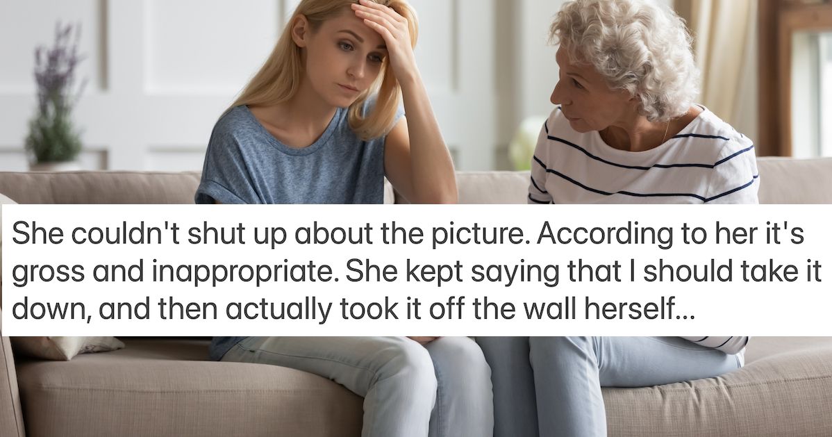 Mom asks if she's wrong for refusing to remove breastfeeding photo for