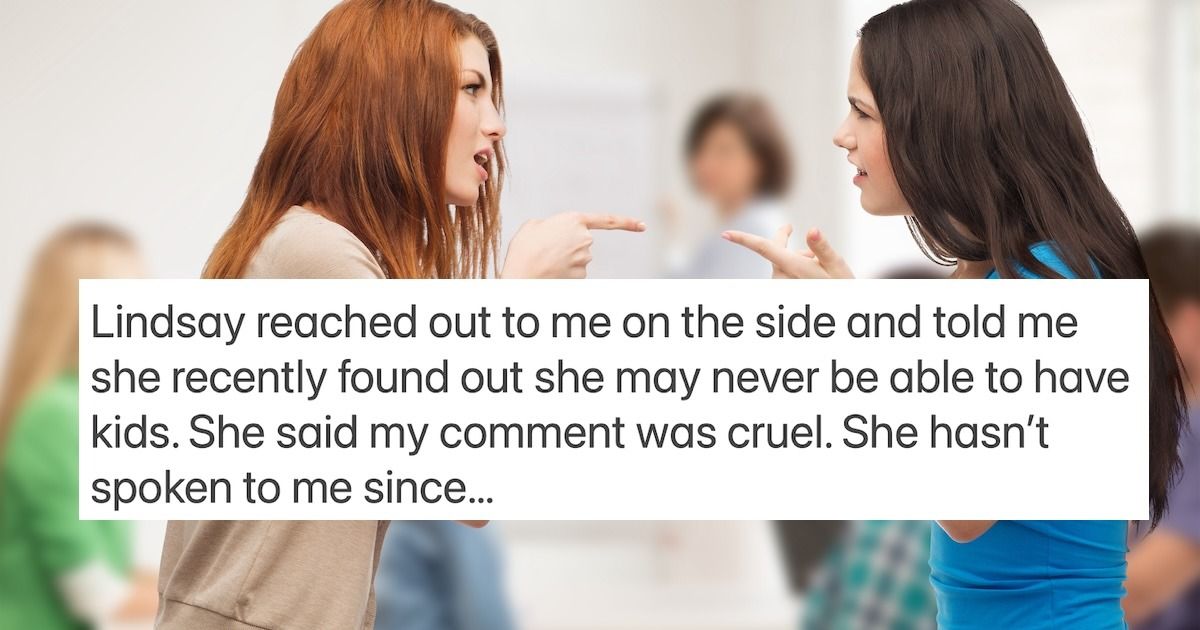 New mom snaps at judgmental friend, 'when you have kids, name them