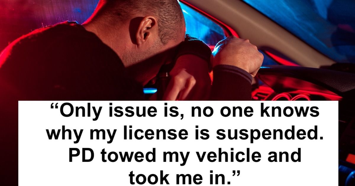 'I was pulled over for running a yellow light. Got locked up for a