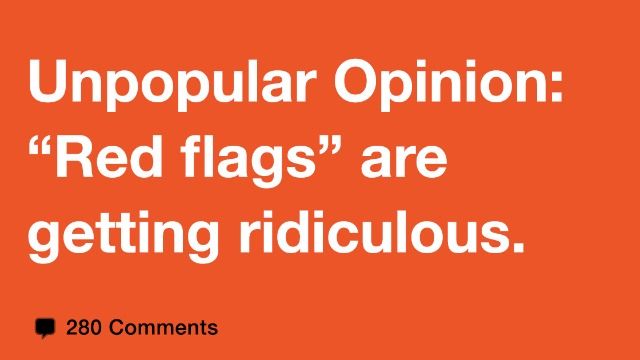 12 people debate whether the term 'red flags' is being misused.