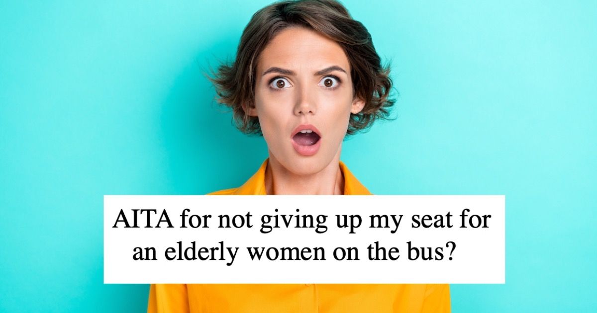 Pregnant Woman Wont Give Up Seat On Bus To Struggling Old Lady Aita Someecards News 