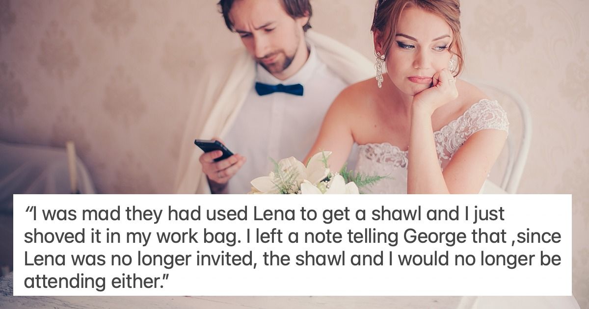 wearing a shawl to a wedding