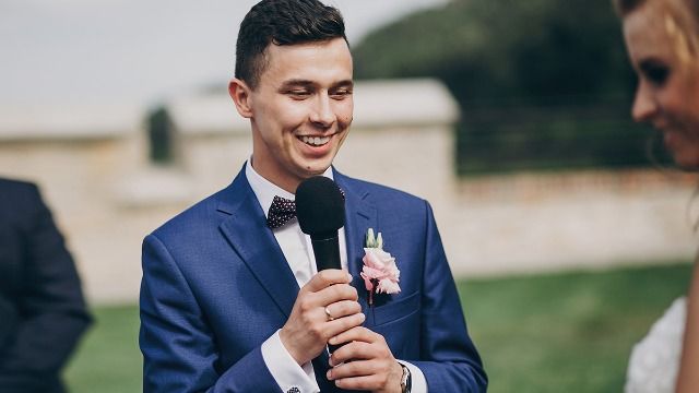 Groom tells joke during wedding vows; bride says, 'You ruined the marriage.'