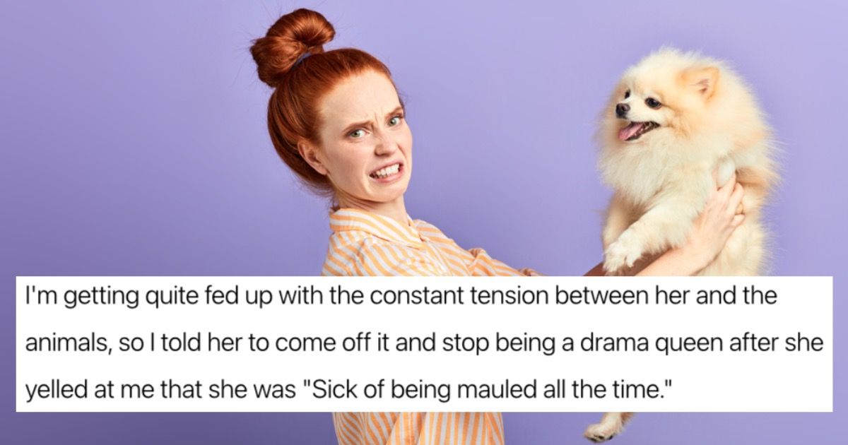 Wife walks out on husband after being 'mauled' by cat; is called 'drama