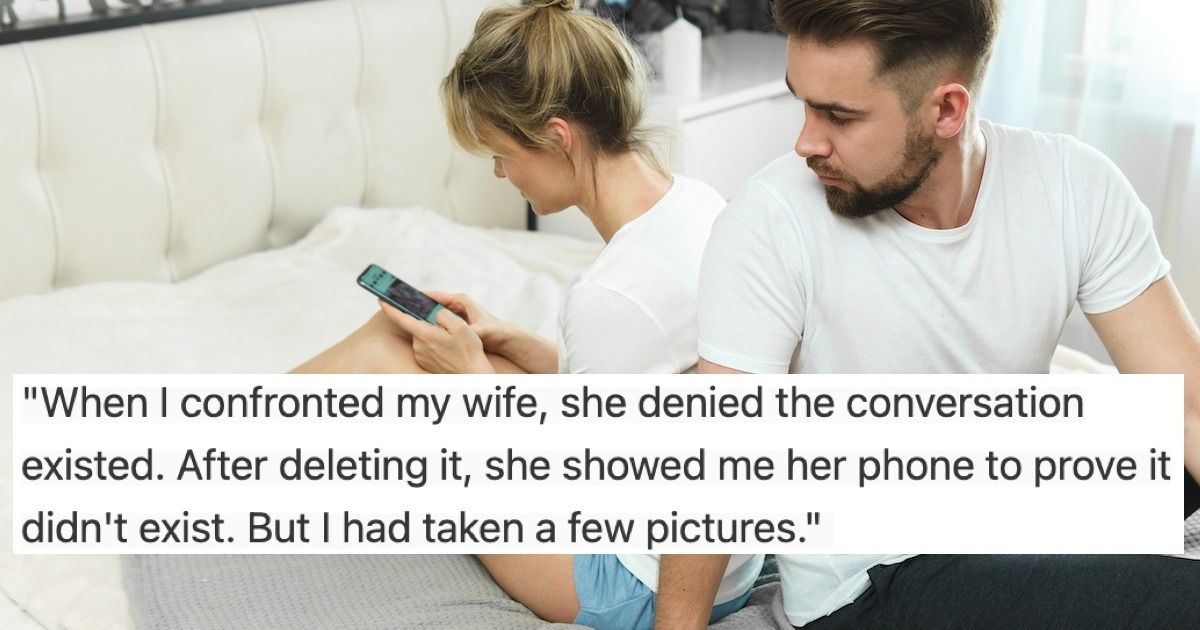 'I snooped in my wife's phone and found flirty texts from her co-worker ...