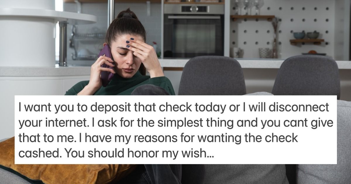 Woman to deposit 'very generous' Christmas check from parents