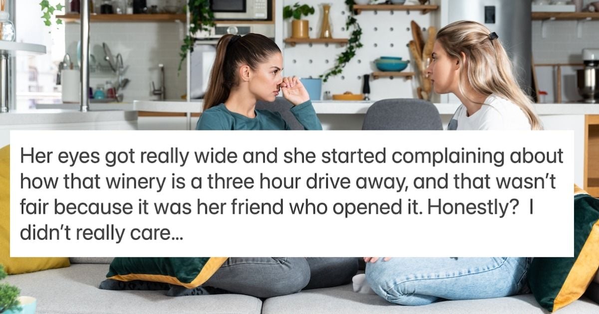 Woman insists that roommate replace special hot pepper wine her friend ...