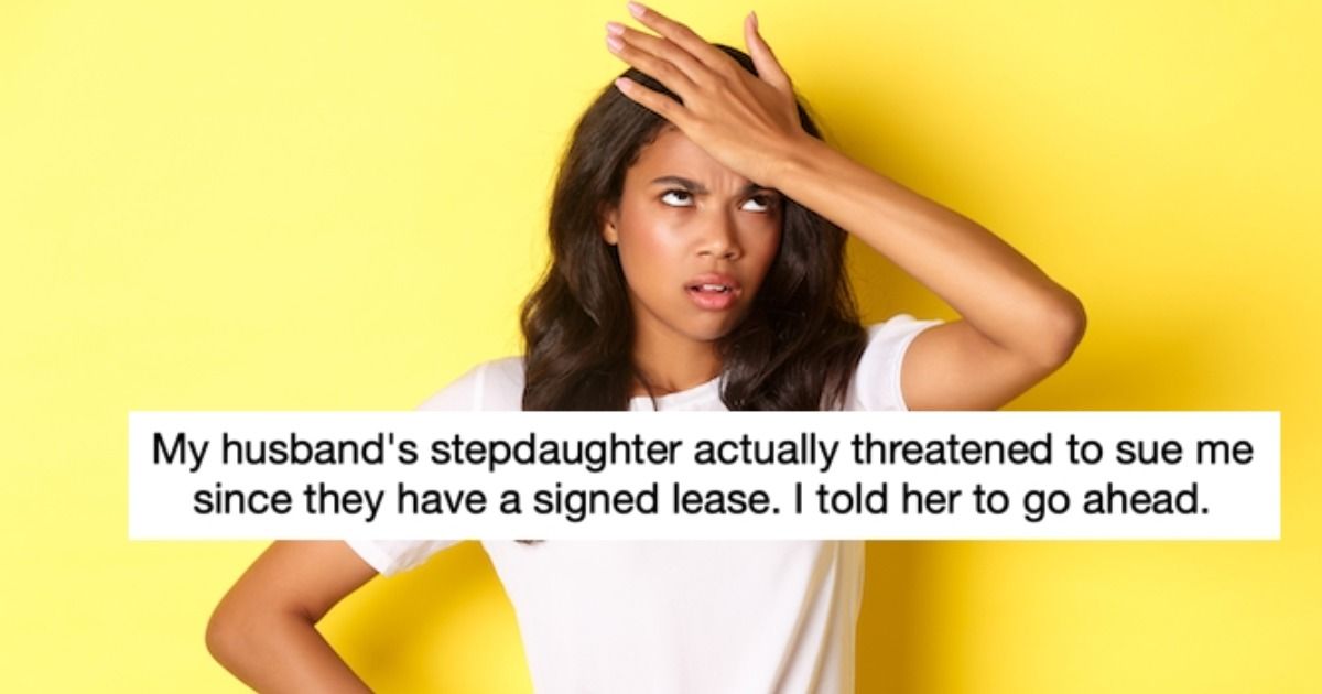 Woman threatens husband, 'it's me or your stepdaughter's family, you