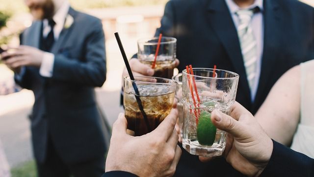 Woman asks if husband can drink at sister's dry wedding; says 'he won't come if not.'