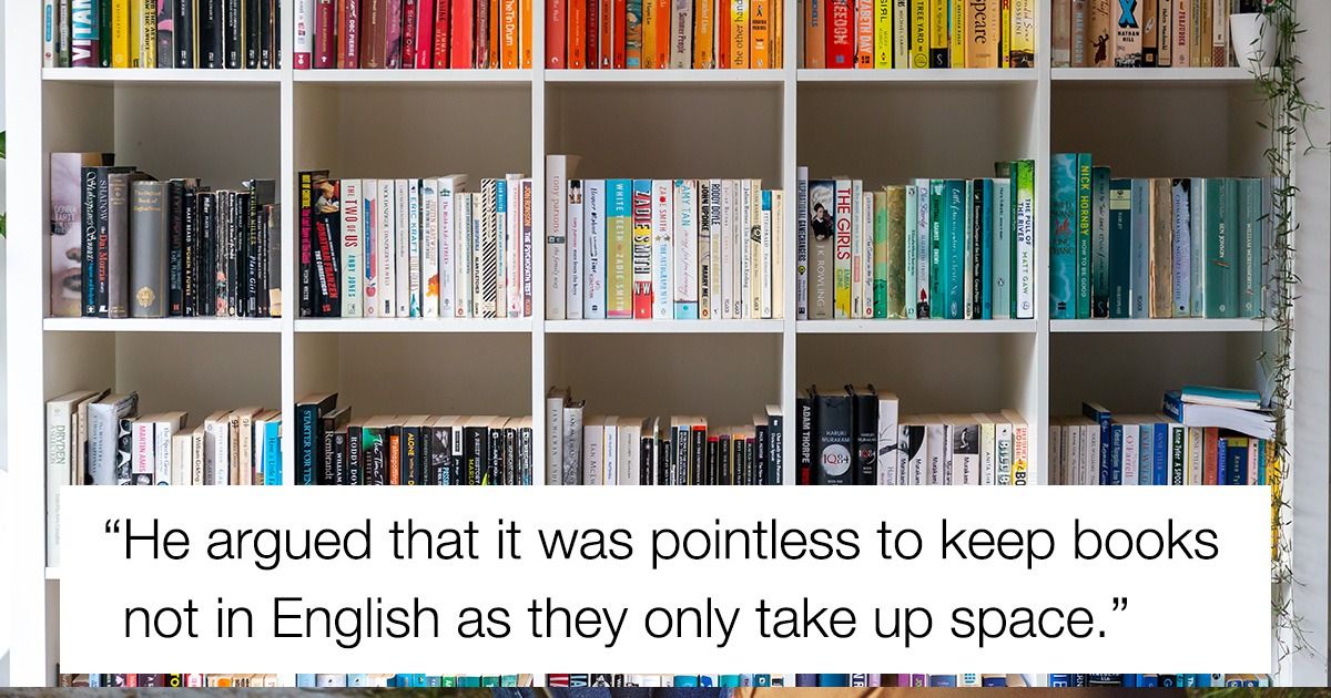 Woman's BF throws out her 'useless' books; his sister calls her