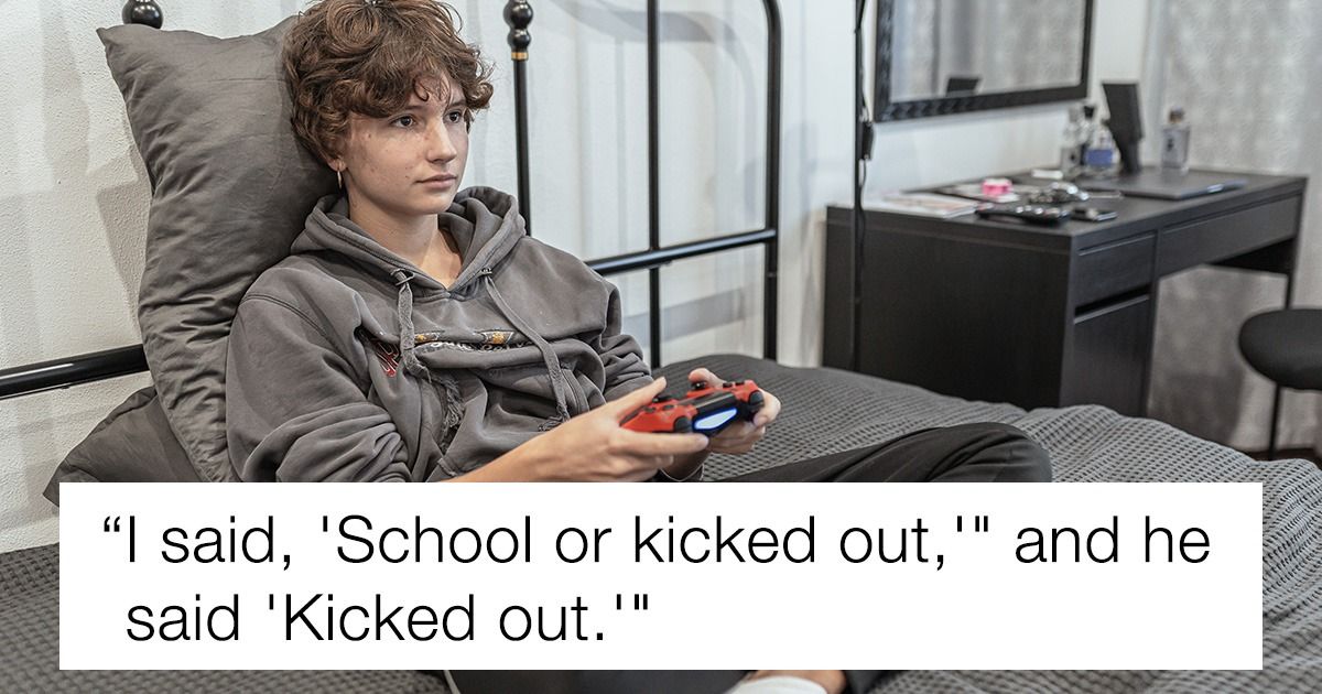 Dad kicks dropout son out of house; so wife kicks husband out. 'AITA