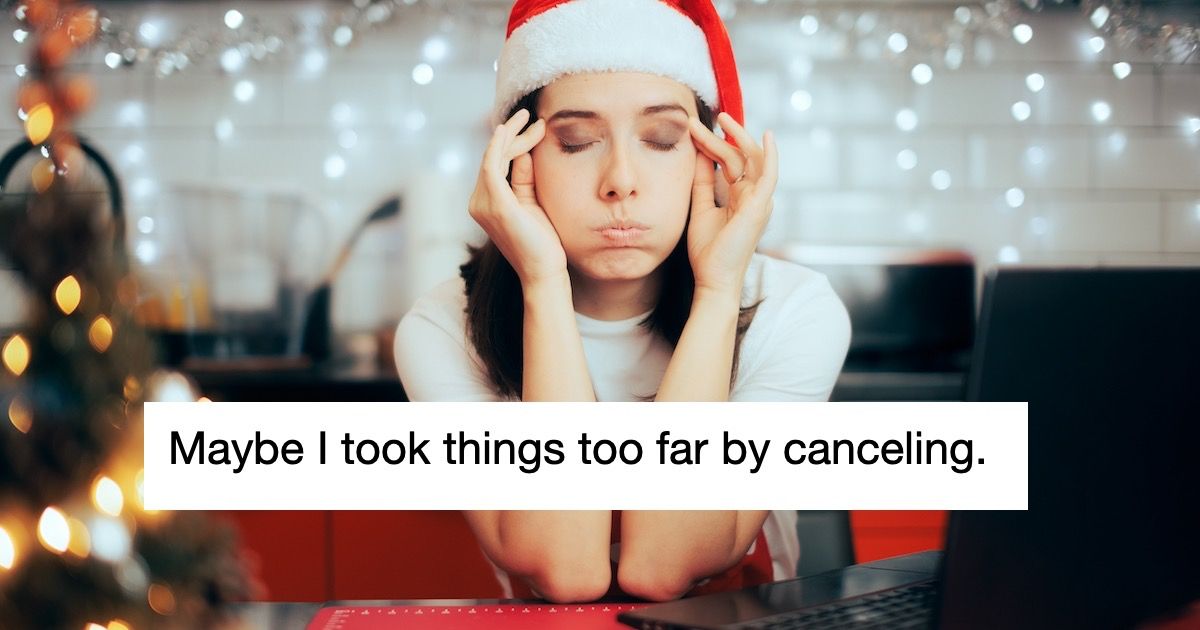 Woman cancels Christmas dinner due to cousin's 'inappropriate' behavior