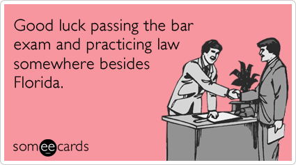 Good luck passing the bar exam and practicing law somewhere besides Florida.