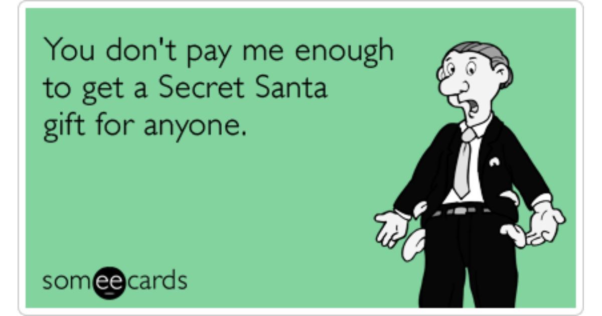 ecard thank letter you Job Secret Christmas Santa Ecard Broke Funny Salary