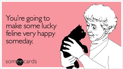 You're going to make some lucky feline very happy someday
