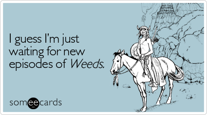 I guess I'm just waiting for new episodes of Weeds