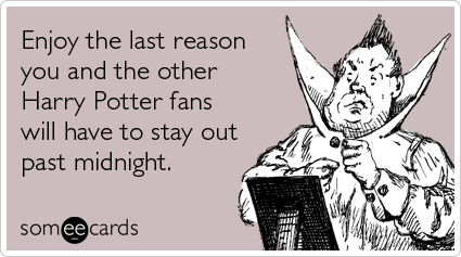Enjoy the last reason you and the other Harry Potter fans will have to stay out past midnight