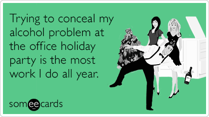 drunk christmas ecard