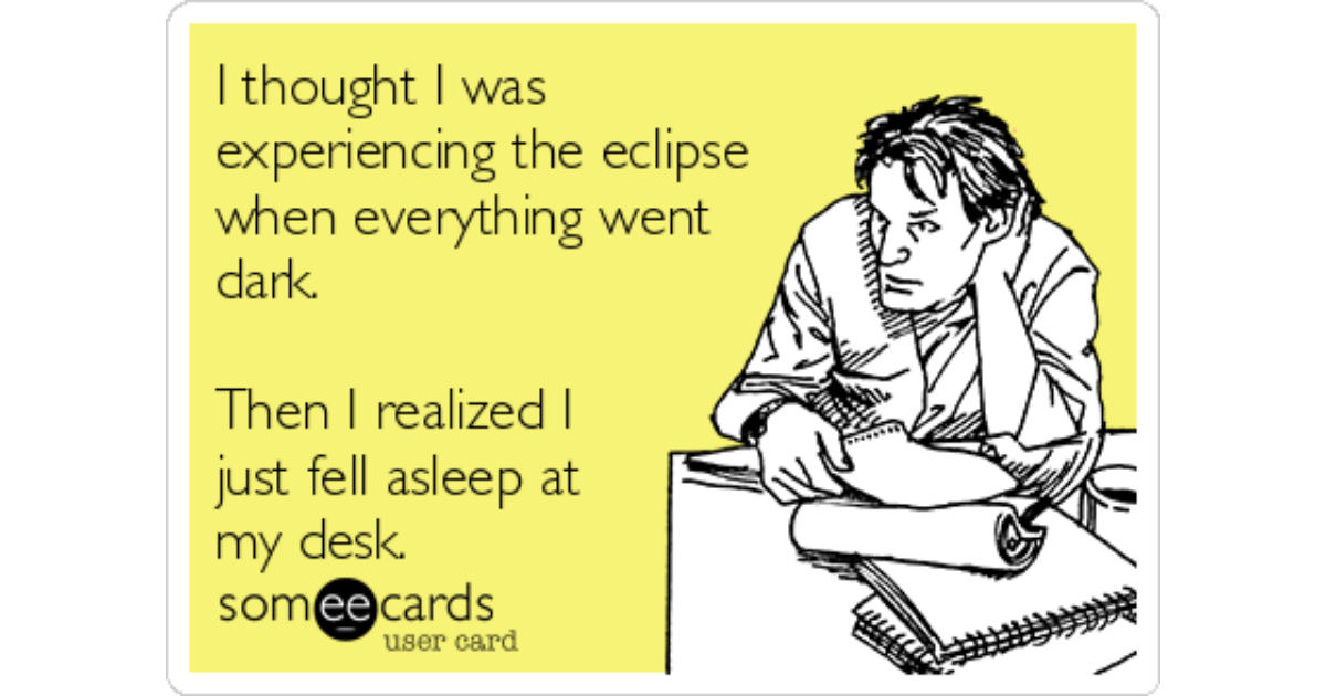 I Thought I Was Experiencing The Eclipse When Everything Went Dark