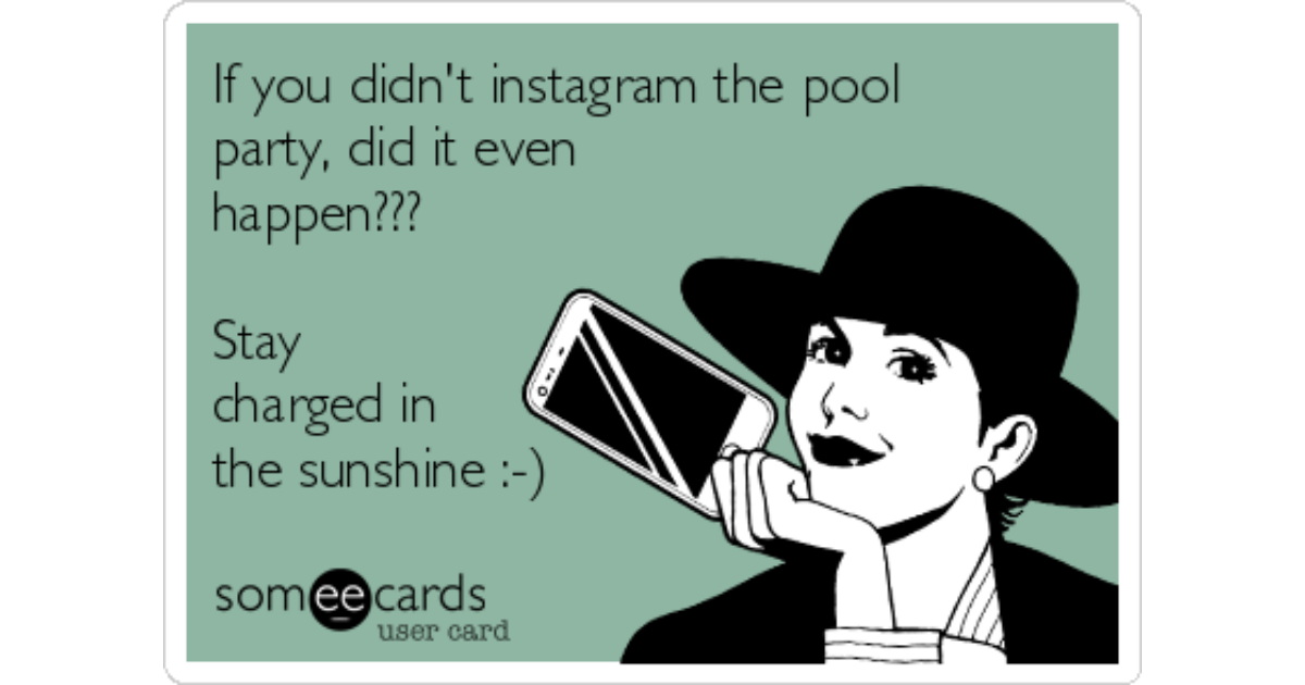 If you didn't instagram the pool party, did it even happen???Stay char...