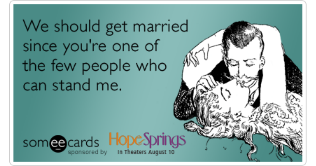 The fewest people. Funny Wedding quotes.