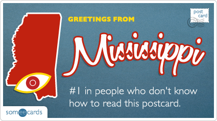 #1 in people who don't know how to read this postcard.
