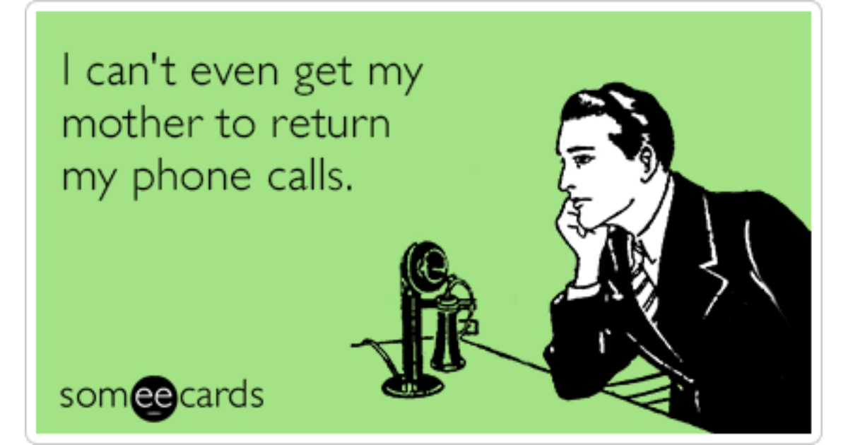 Mother Phone Call Sad Lonely Funny Ecard | Cry For Help Ecard