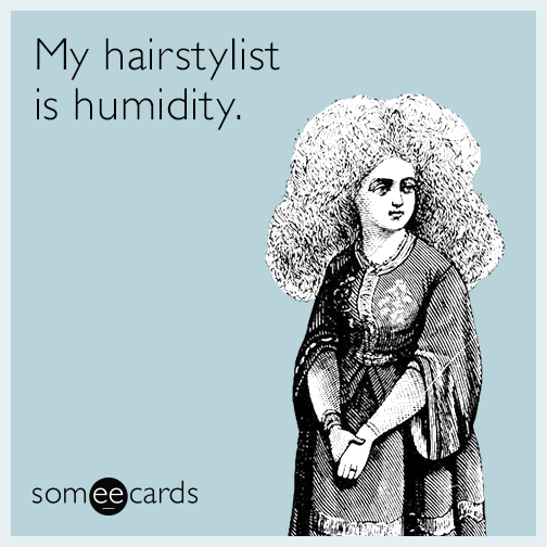 My hairstylist is humidity.