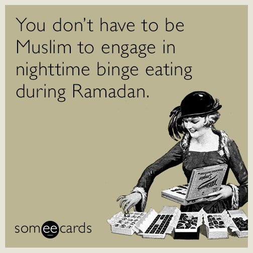You don't need to be Muslim to engage in nighttime binge eating during Ramadan