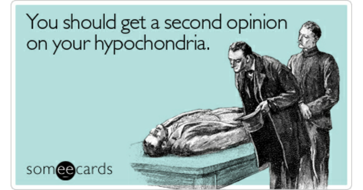 Free and Funny Get Well Ecard: You should get a second opinion on your hypo...