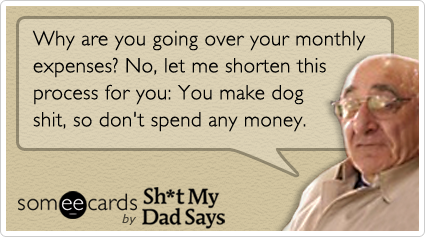 Why are you going over your monthly expenses?  No, let me shorten this process for you: You make dog shit, so don't spend any money